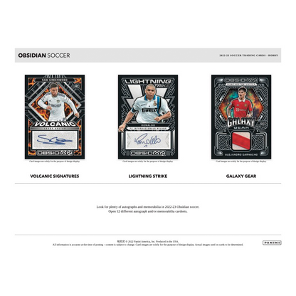 2022/23 Panini Obsidian Soccer Hobby Box
