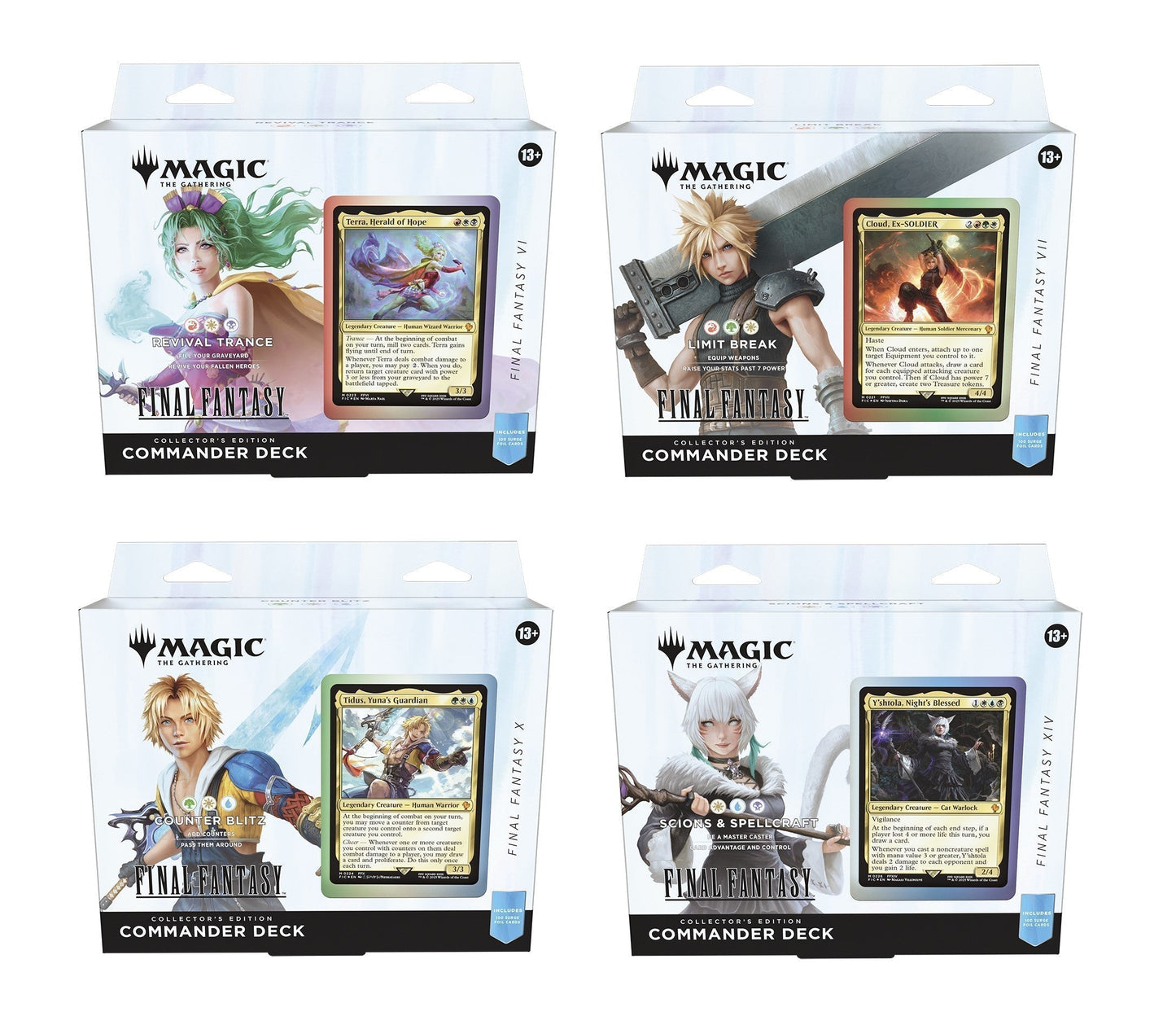 MTG FINAL FANTASY Commander Decks -Set of 4- (Collector's Edition)