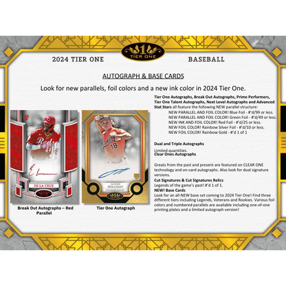 2024 Topps Tier One Baseball Hobby Box
