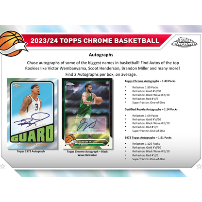 2023/24 Topps Chrome Basketball Hobby Box