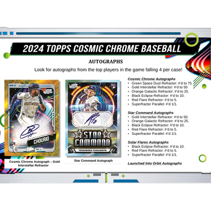 2024 Topps Cosmic Chrome Baseball Hobby Box