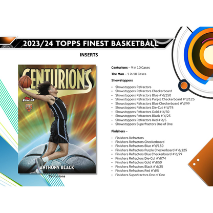 2023/24 Topps Finest Basketball Hobby 8 Box Case