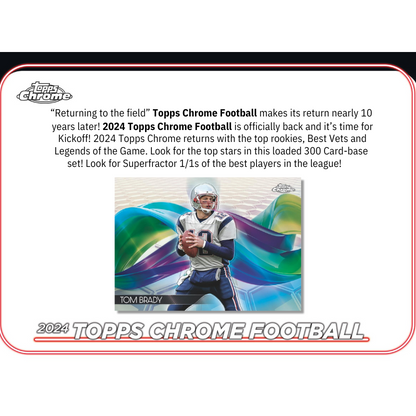 2024 Topps Chrome Football Hobby Box