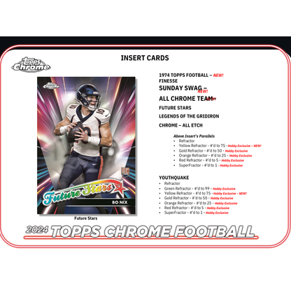 2024 Topps Chrome Football Hobby Box