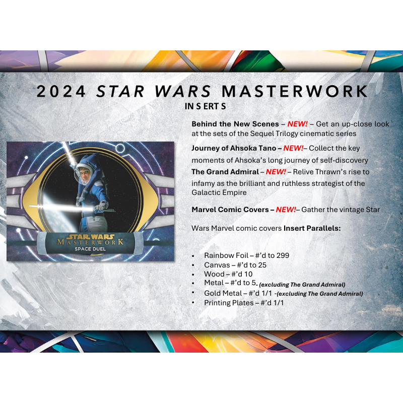 2024 Topps Star Wars Masterwork Hobby Box