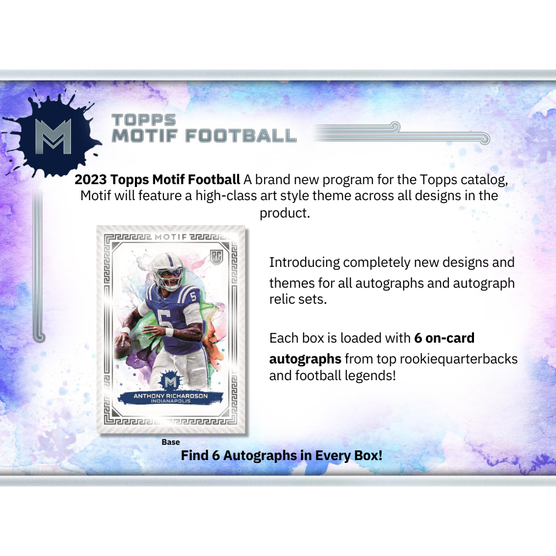 2023 Topps Motif Football Hobby Box